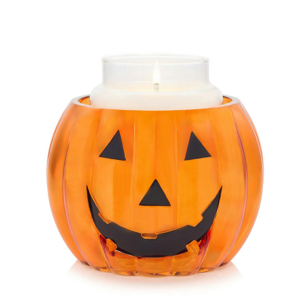 Happy Jack Glass Pumpkin Holder
