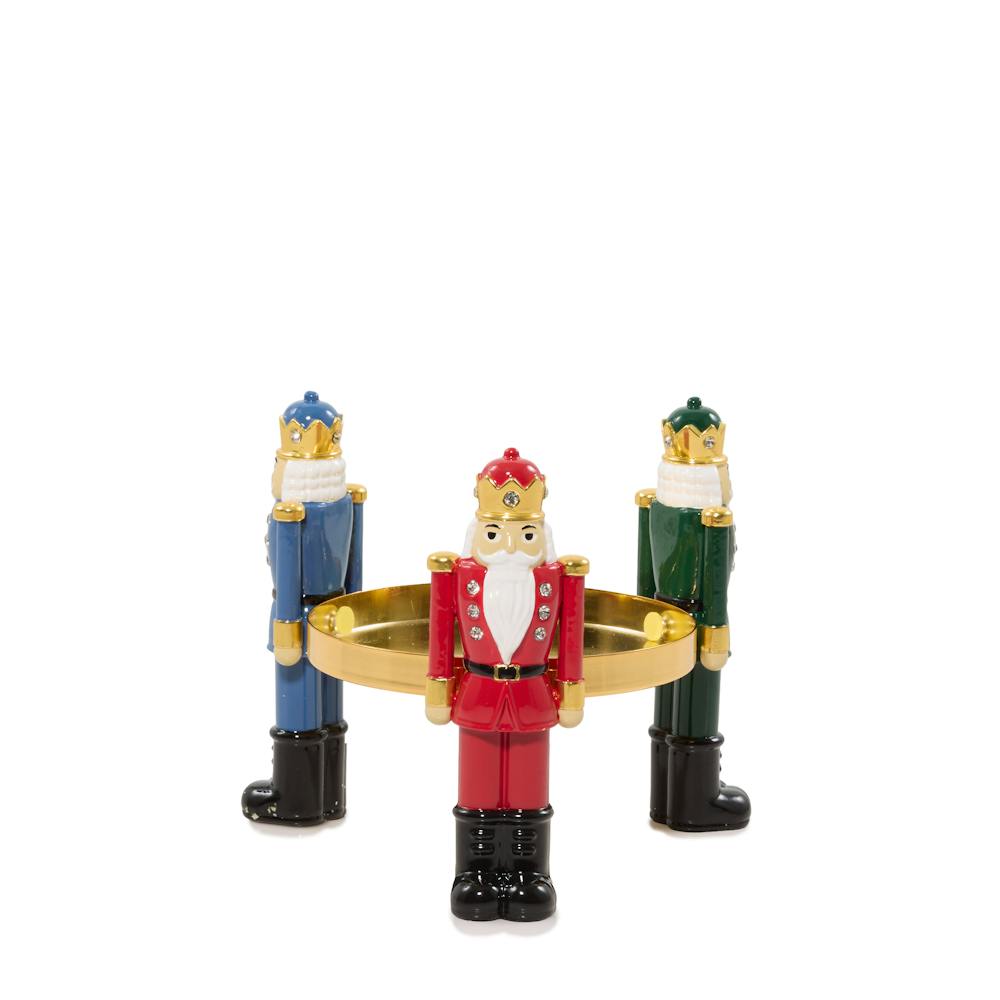 Standing Nutcrackers Jar Candle Holder