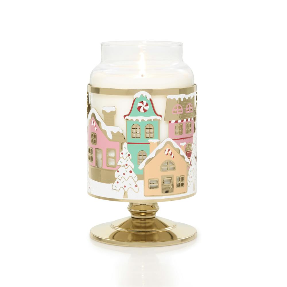Sugar Village Jar Candle Holder