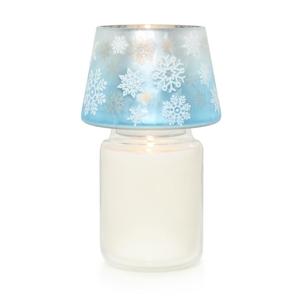 Flicker Snowflakes  Jar Shade