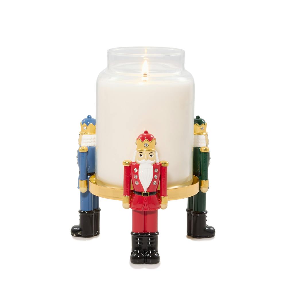 Standing Nutcrackers Jar Candle Holder